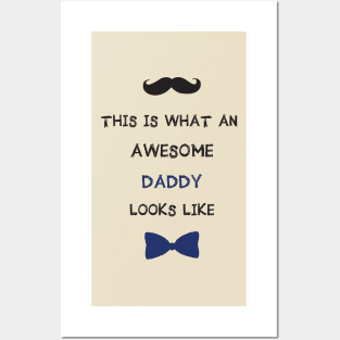 Awesome daddy looks like gift for dad Posters and Art